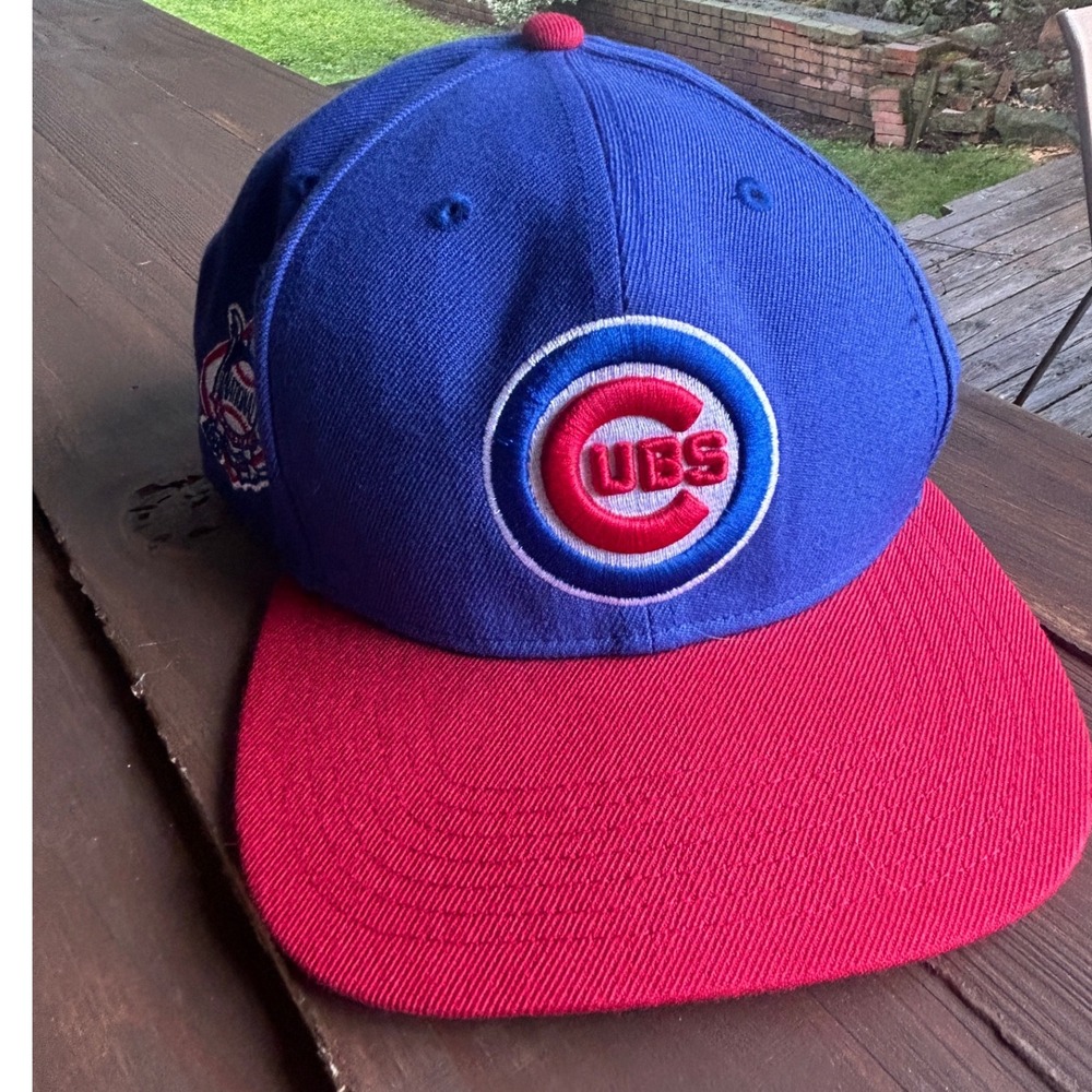 47 Brand Chicago Cubs MLB Snapback Hat Blue Red National‎ League Patch Cap